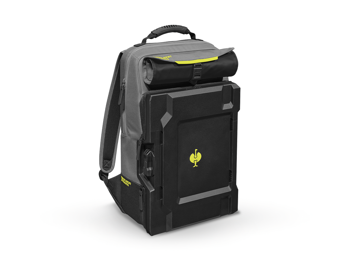 STRAUSSbox Systém: STRAUSSbox batoh + čedičově šedá/acidově žlutá