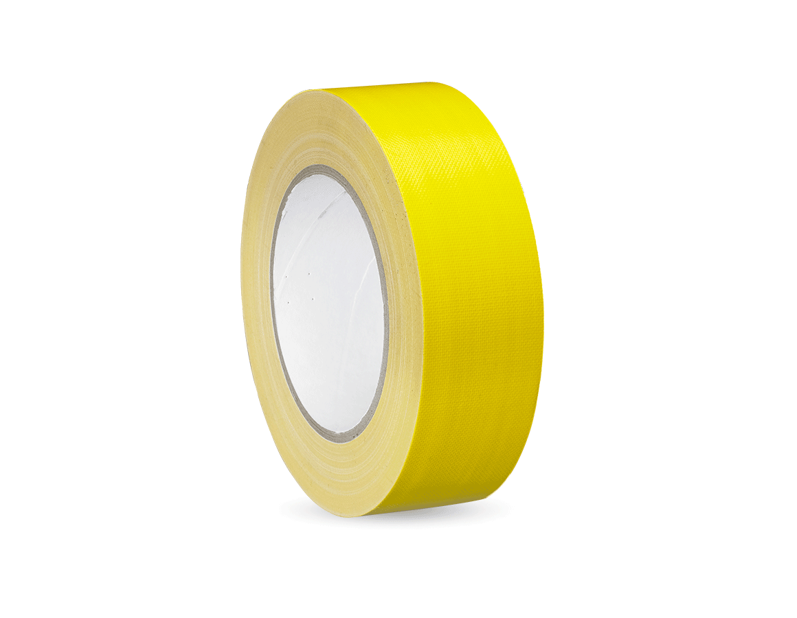 Textilní pásky: Tkaninová lepicí páska + žlutá