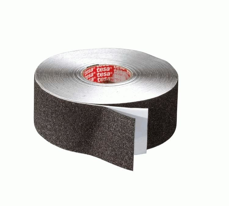 Plastové pásky | krepové pásky: Tesa - protiskluzová lepicí páska + černá