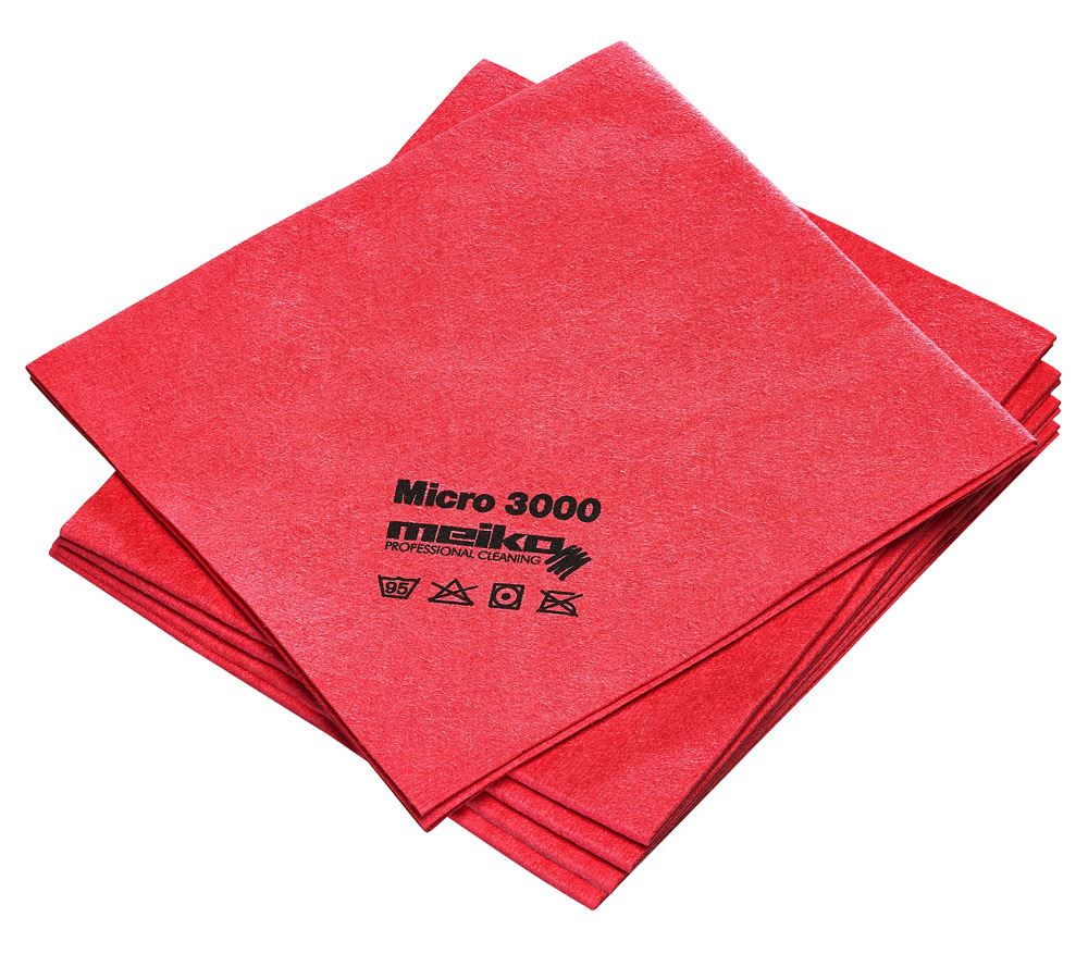 Utěrky: Utěrky z mikrovlákna MICRO 3000 + červená