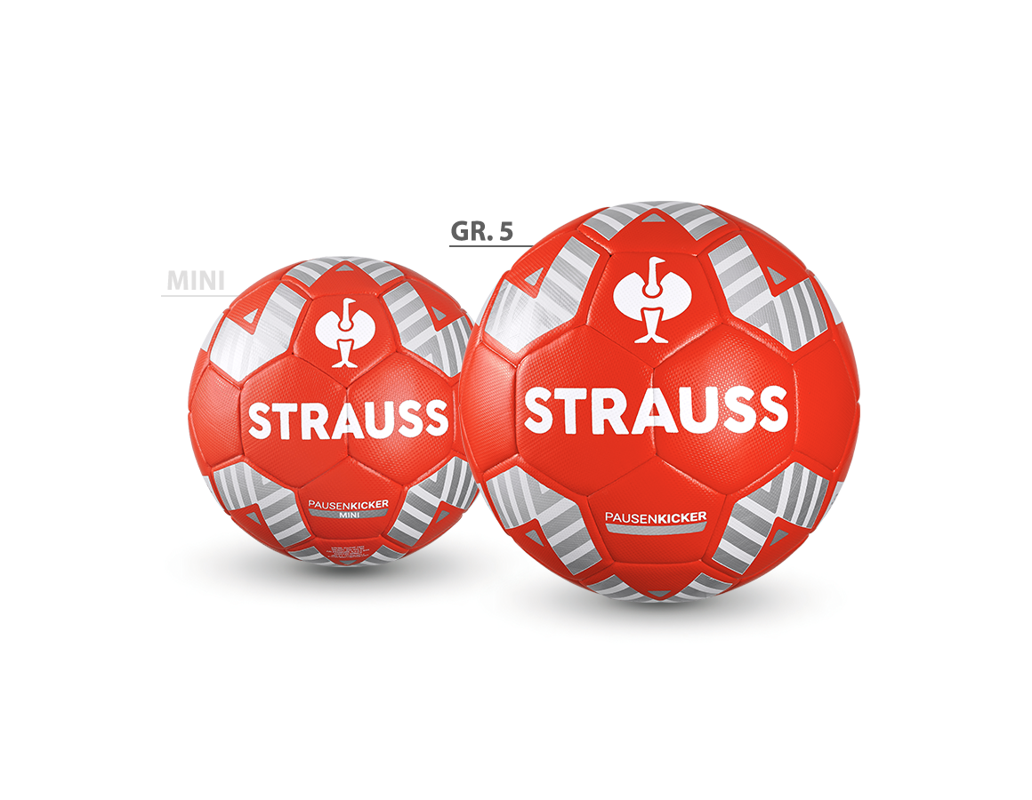 Doplňky: Fotbalový míč STRAUSS + red