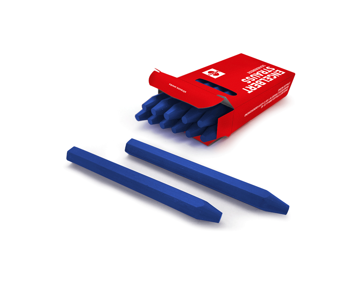 Značkovací nástroje: Olejová značkovací křída, 12 ks v balení + modrá
