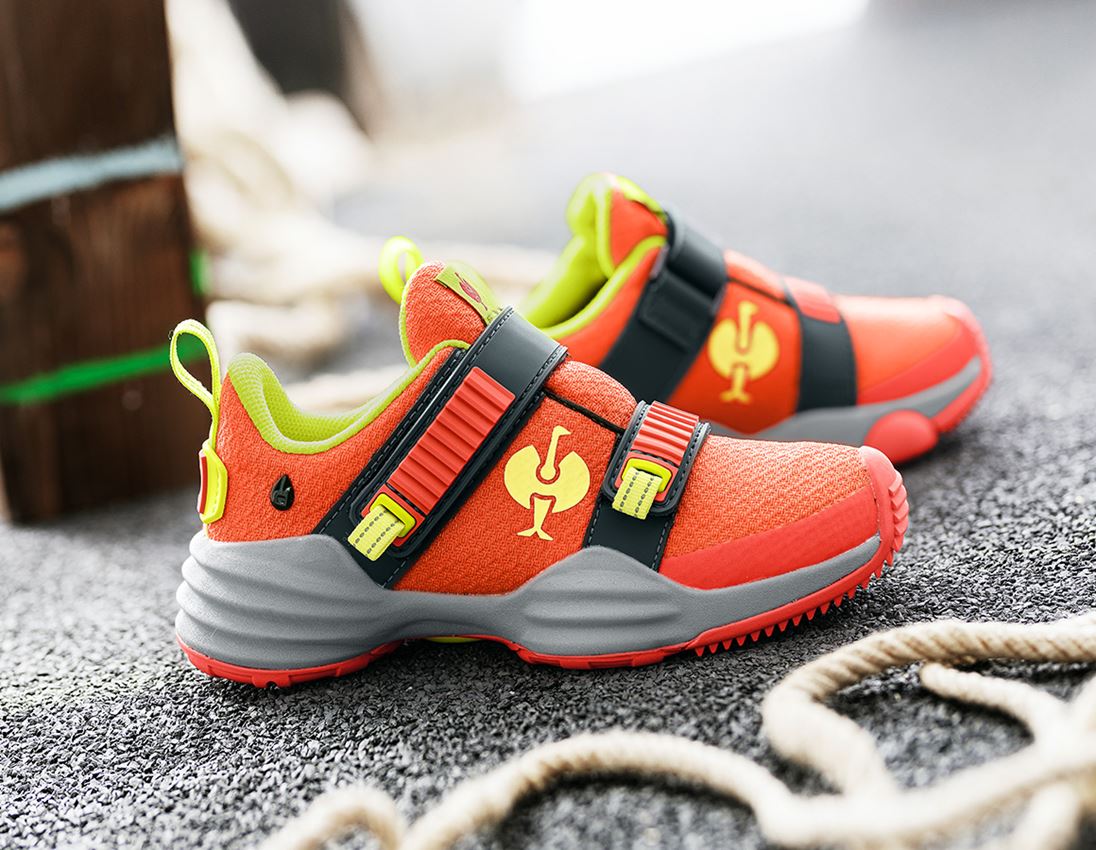 Dětská obuv: Víceúčelová obuv e.s. Waza, dětská + solární červená/výstražná žlutá