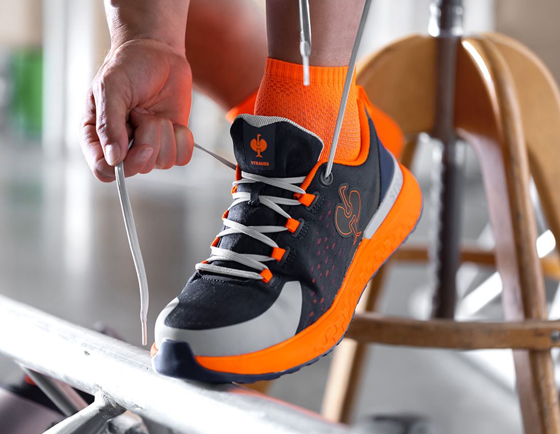 Obuv: SB Bezpečnostní obuv e.s. Comoe low + tmavomodrá/výstražná oranžová 2