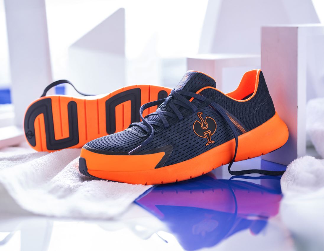 Obuv: SB Bezpečnostní obuv e.s. Tarent low + tmavomodrá/výstražná oranžová 1
