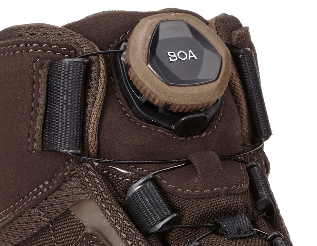 S3: S3 Bezpečnostní obuv e.s. Kastra II mid + kaštan/lískový oříšek 1