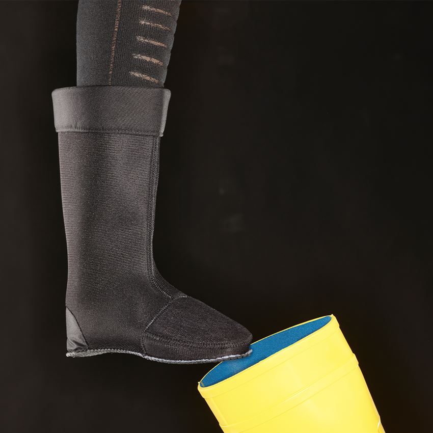 Ponožky | Punčochy: Zateplovací vysoká vložka do holínek + černá 2