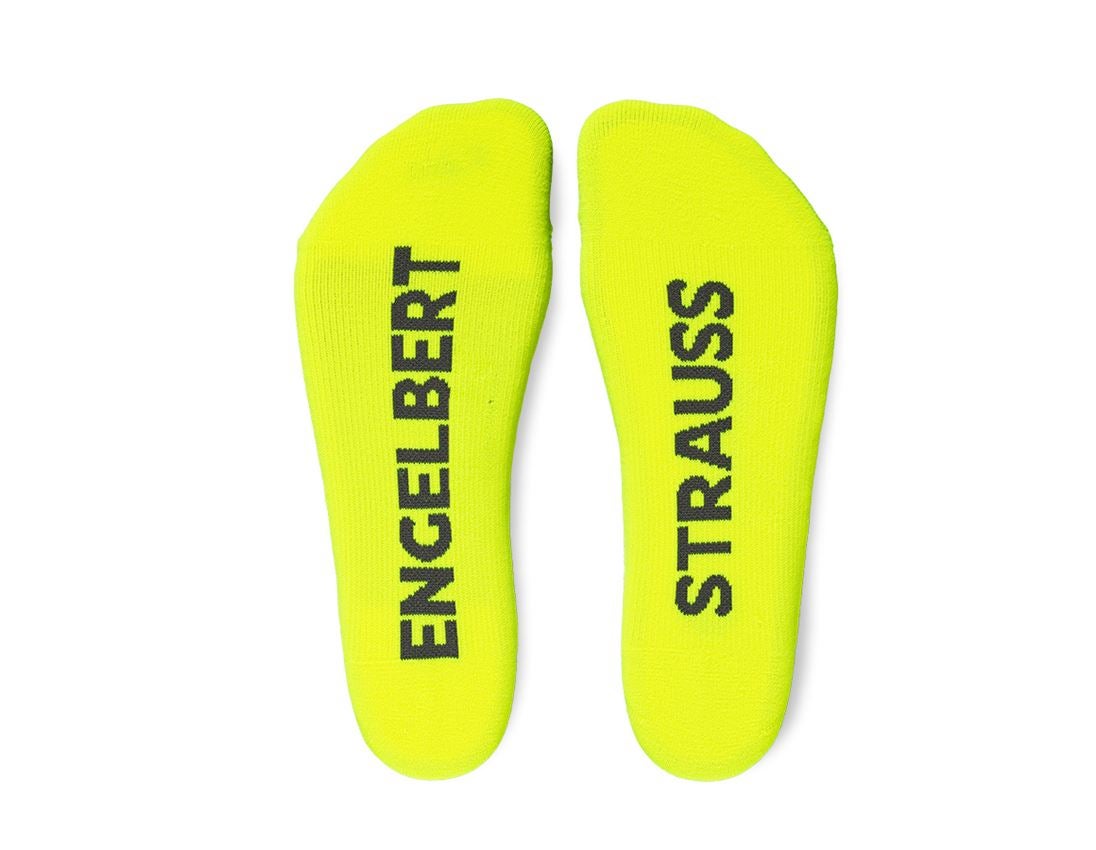 Ponožky | Punčochy: e.s. Celoroční funkční ponožky light/high + výstražná žlutá/antracit 1