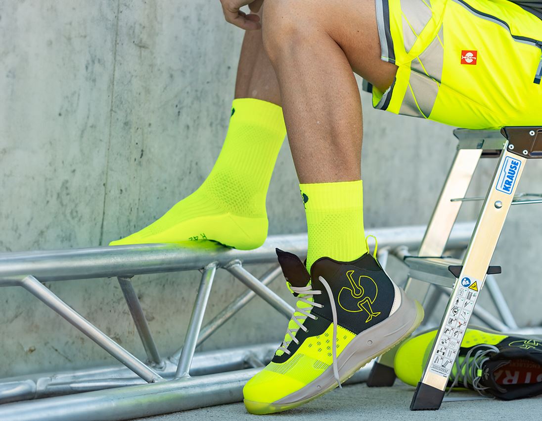 Oděvy: e.s. Celoroční funkční ponožky light/high + výstražná žlutá/antracit 3
