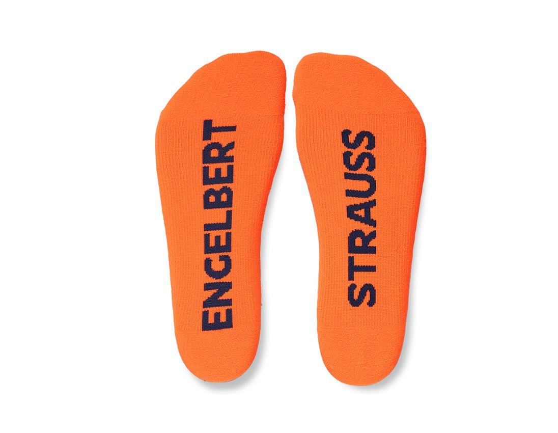 Ponožky | Punčochy: e.s. Celoroční funkční ponožky light/high + výstražná oranžová/tmavomodrá 1