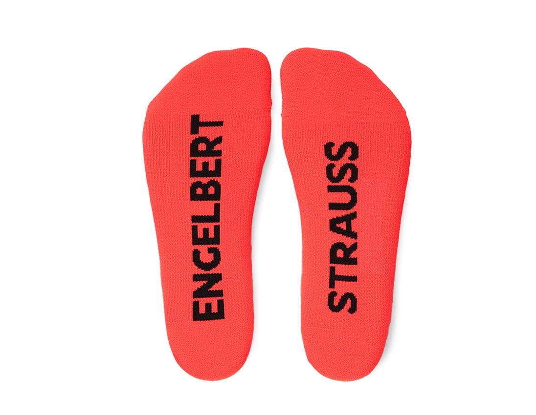 Ponožky | Punčochy: e.s. Celoroční funkční ponožky light/high + výstražná červená/černá 1