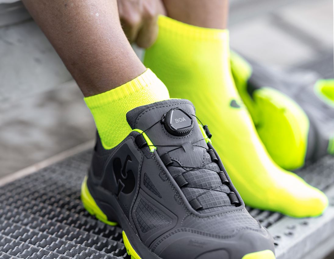 Oděvy: e.s. Celoroční funkční ponožky light/low + výstražná žlutá/antracit