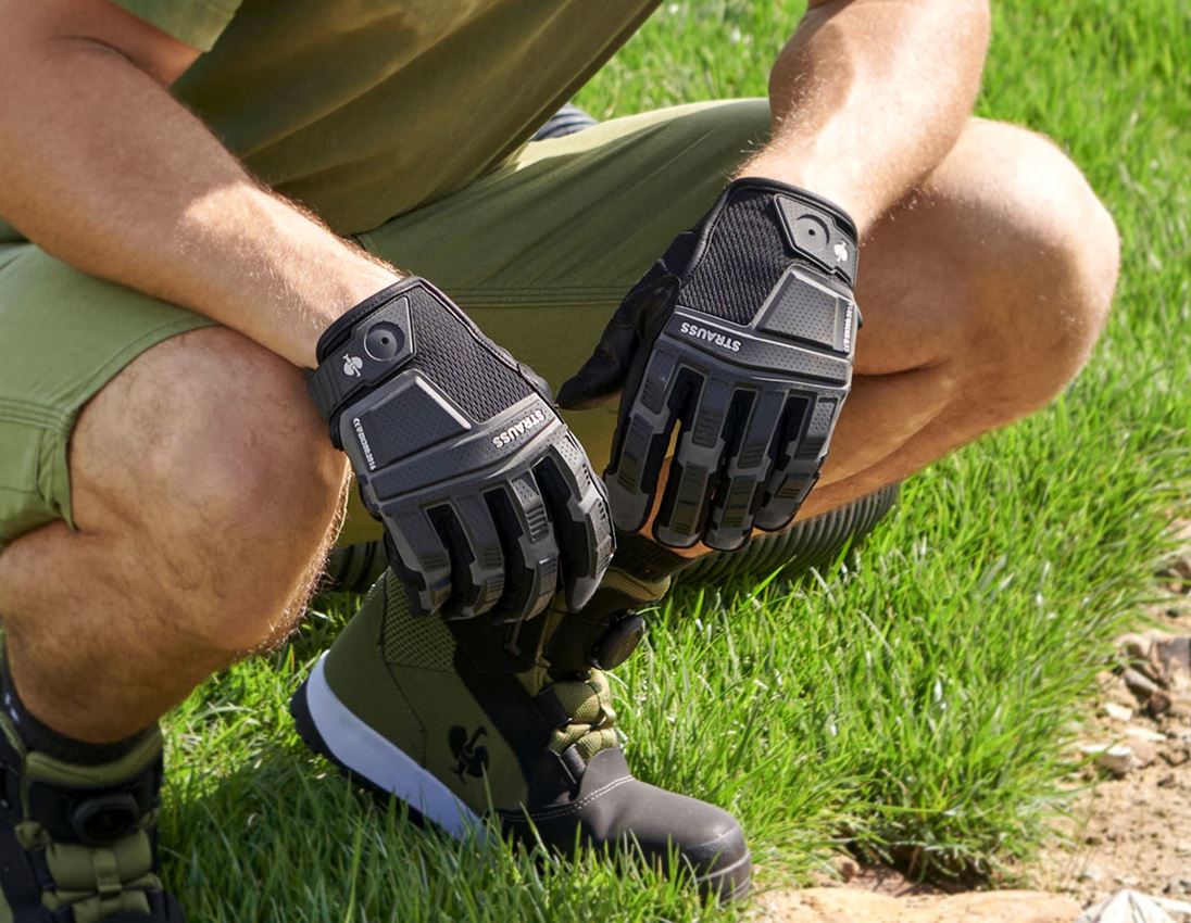 Pracovní ochrana: e.s. Montážní rukavice Protect + černá 7