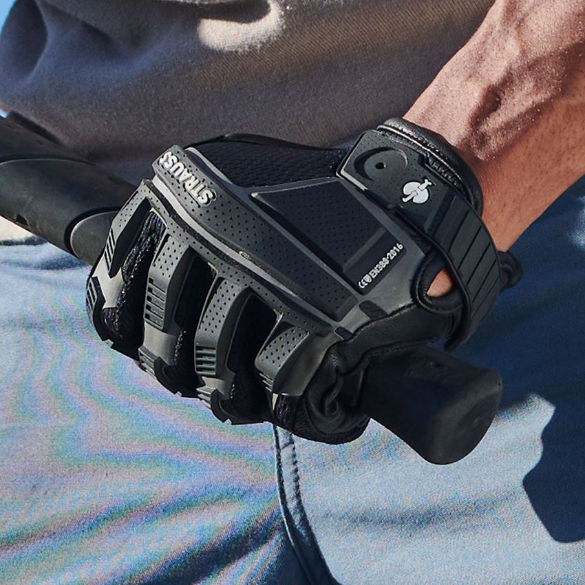 Hybridní: e.s. Montážní rukavice Protect + černá 2