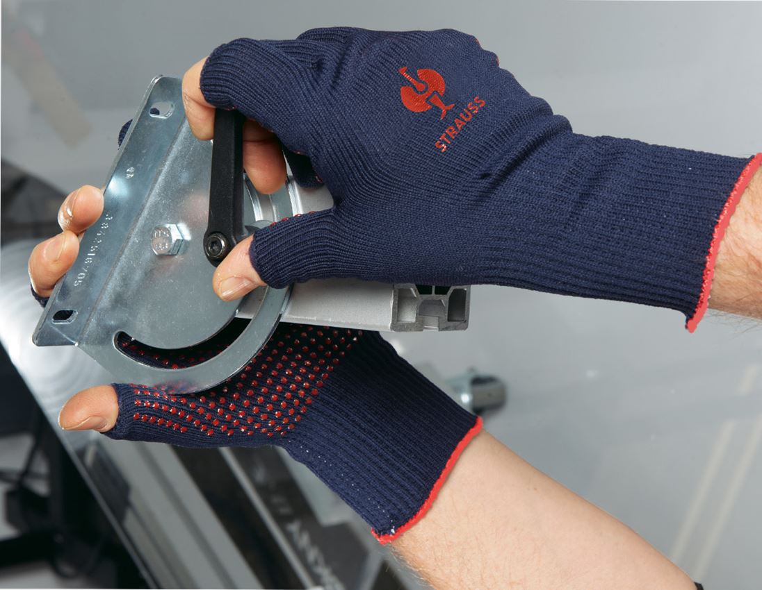 Povrstvené: Pletené rukavice s PVC Rondo Präzision
