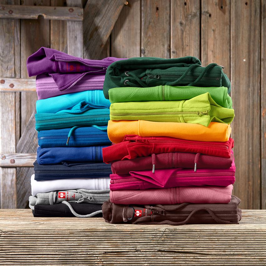 Trička | Svetry | Košile: e.s. Hoody-Bunda Sweat poly cotton, dámské + světle oranžová 2