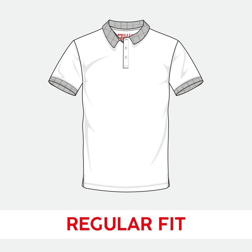 Trička, svetry & košile: e.s. Pique-Polo cotton stretch + ohnivě červená 2