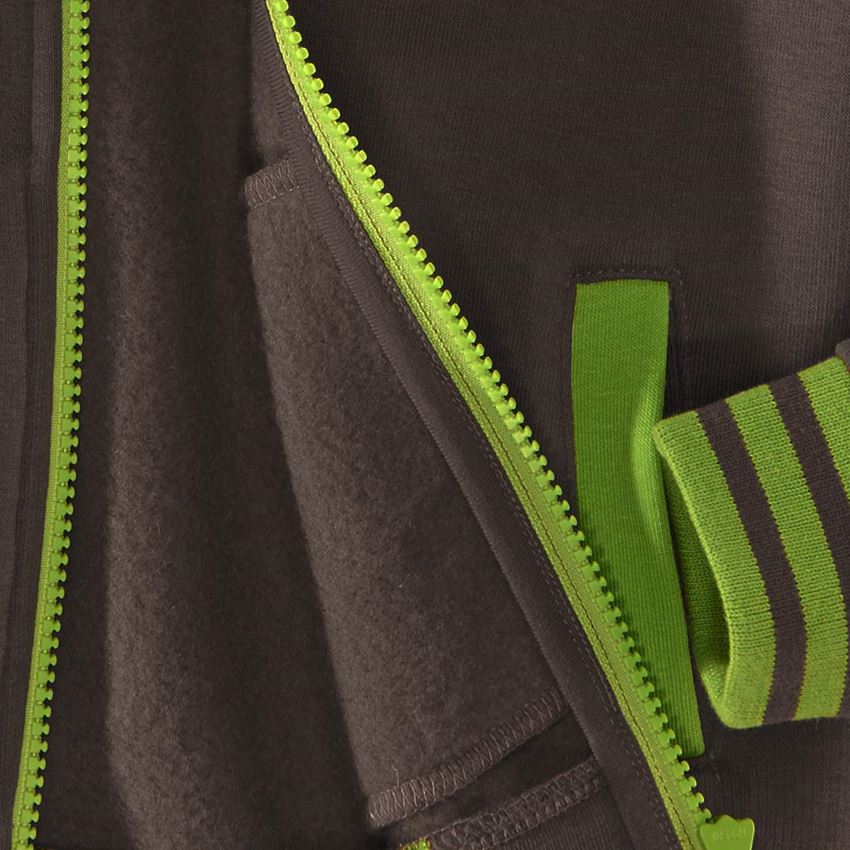 Trička | Svetry | Košile: Hoody-Bunda Sweat e.s.motion 2020, dětská + kaštan/mořská zelená 2