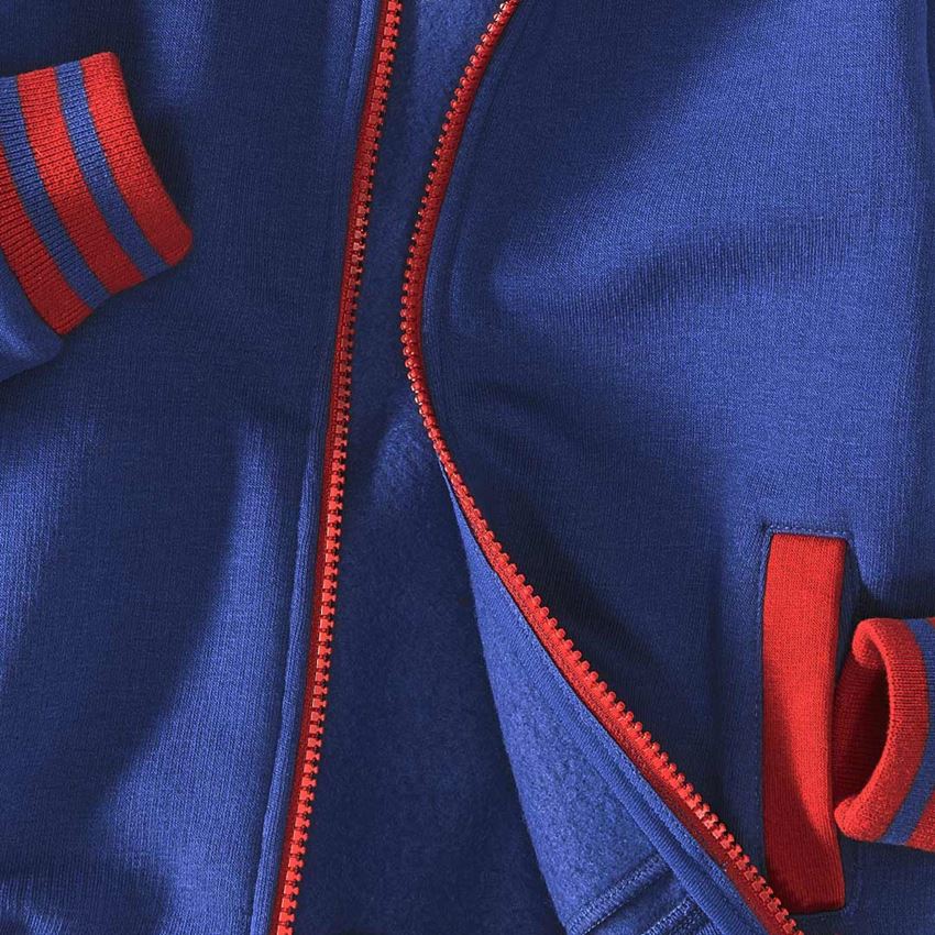 Trička | Svetry | Košile: Hoody-Bunda Sweat e.s.motion 2020, dětská + modrá chrpa/ohnivě červená 2
