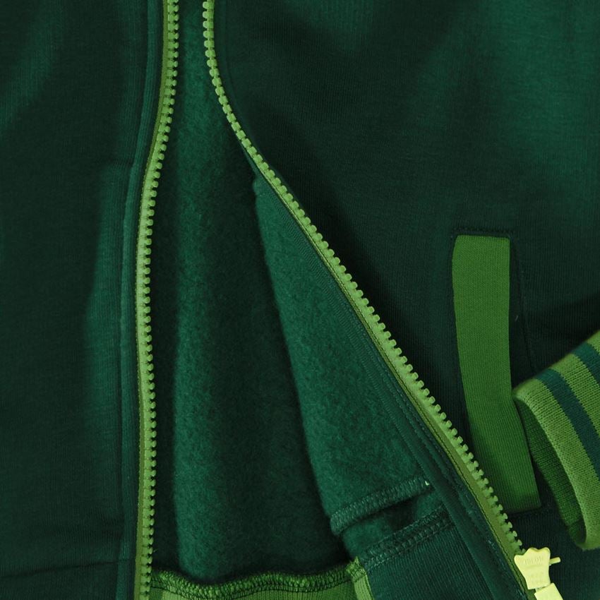 Trička | Svetry | Košile: Hoody-Bunda Sweat e.s.motion 2020, dětská + zelená/mořská zelená 2