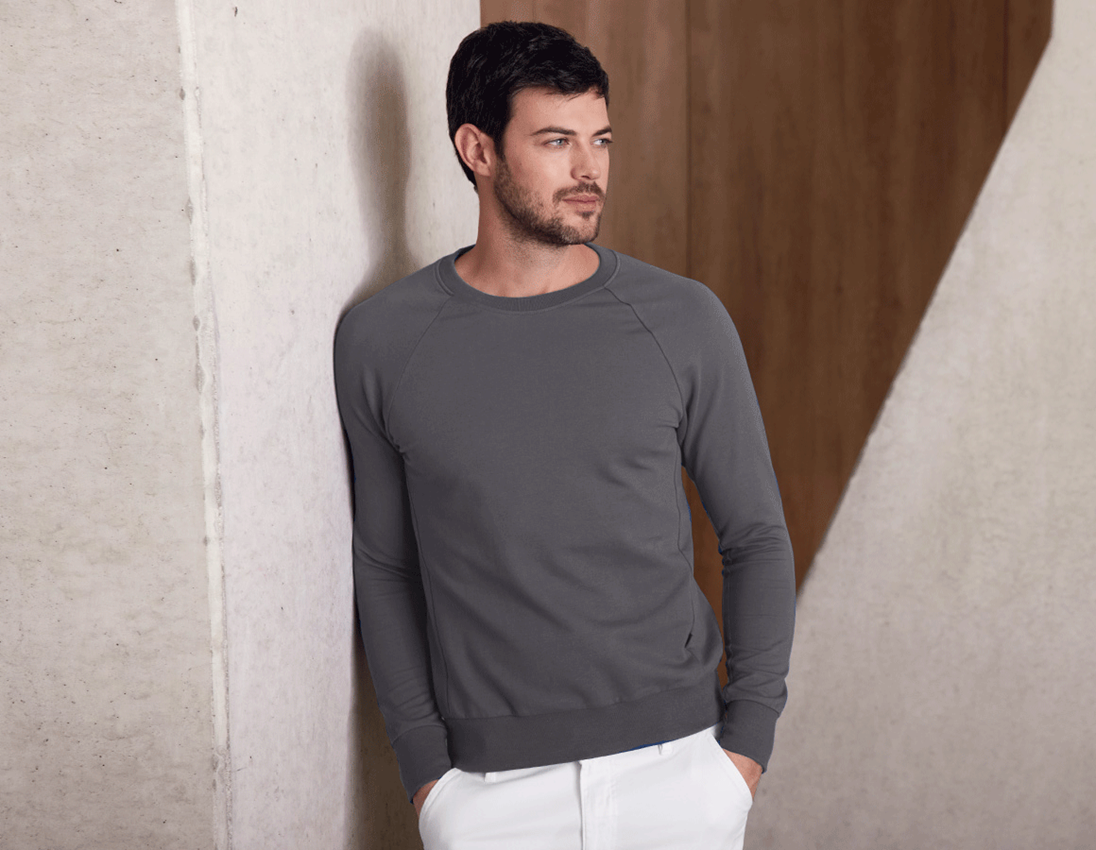 Trička, svetry & košile: e.s. Mikina cotton stretch + antracit