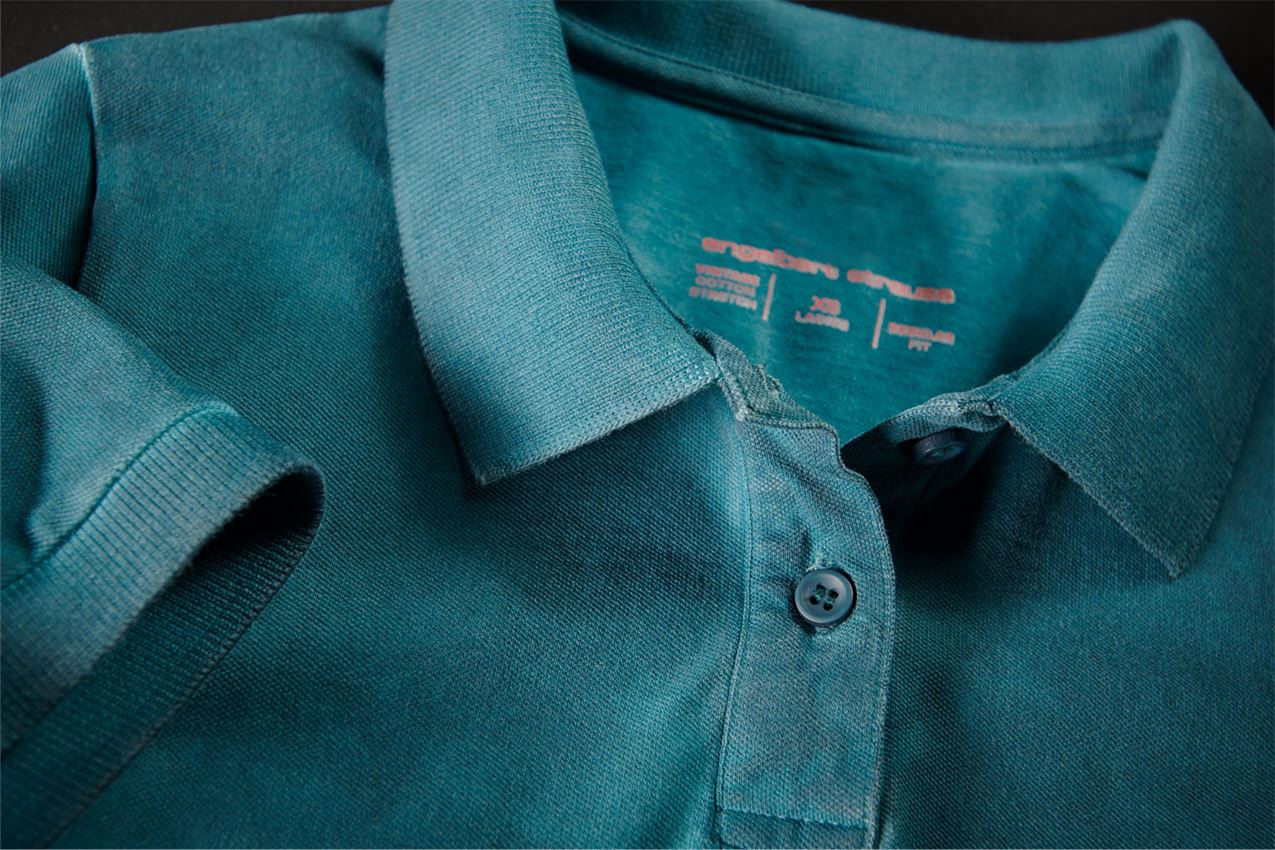 Trička | Svetry | Košile: e.s. Polo-Tričko vintage cotton stretch, dámská + tmavě kyanová vintage 2