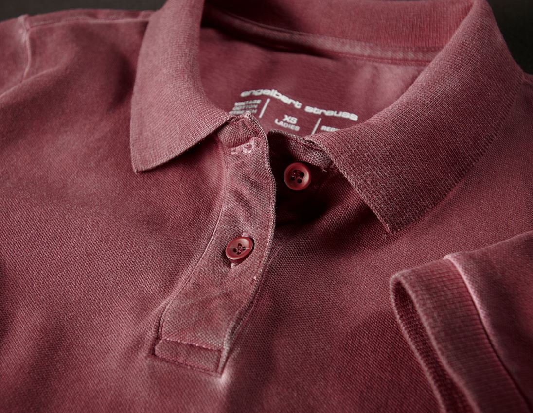 Trička | Svetry | Košile: e.s. Polo-Tričko vintage cotton stretch, dámská + rubínově vintage 2