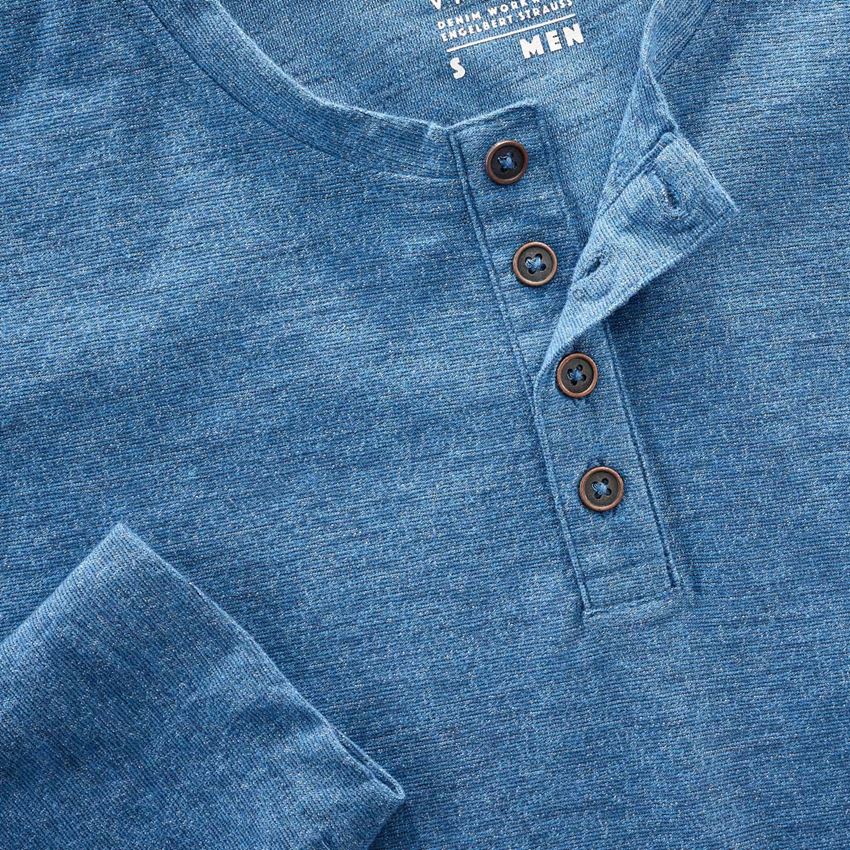 Trička, svetry & košile: Triko s dlouhým rukávem e.s.vintage + ledově modrá melanž 2