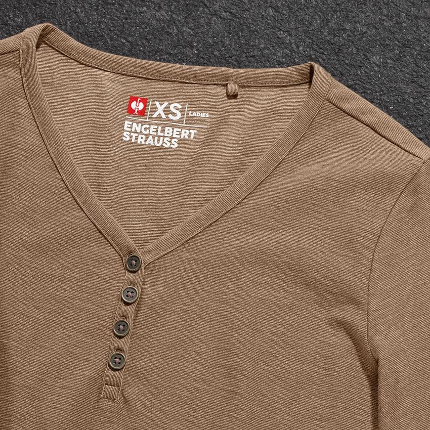 Trička | Svetry | Košile: Triko s dlouhým rukávem e.s.vintage, dámské + sépiová melange 2