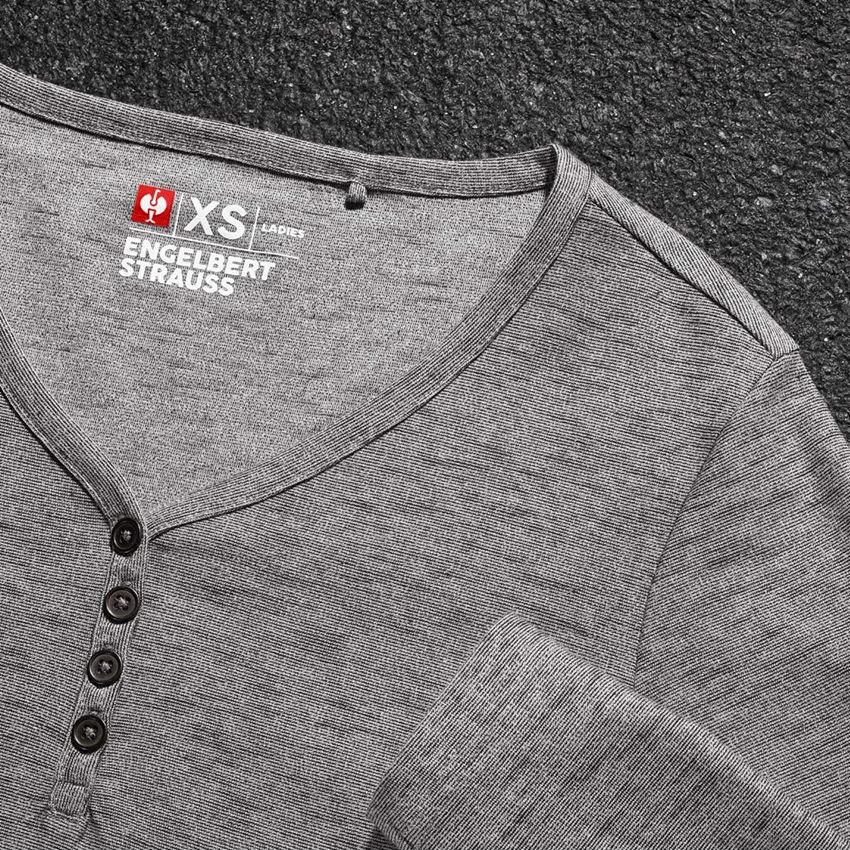 Trička | Svetry | Košile: Triko s dlouhým rukávem e.s.vintage, dámské + černá melanž 2