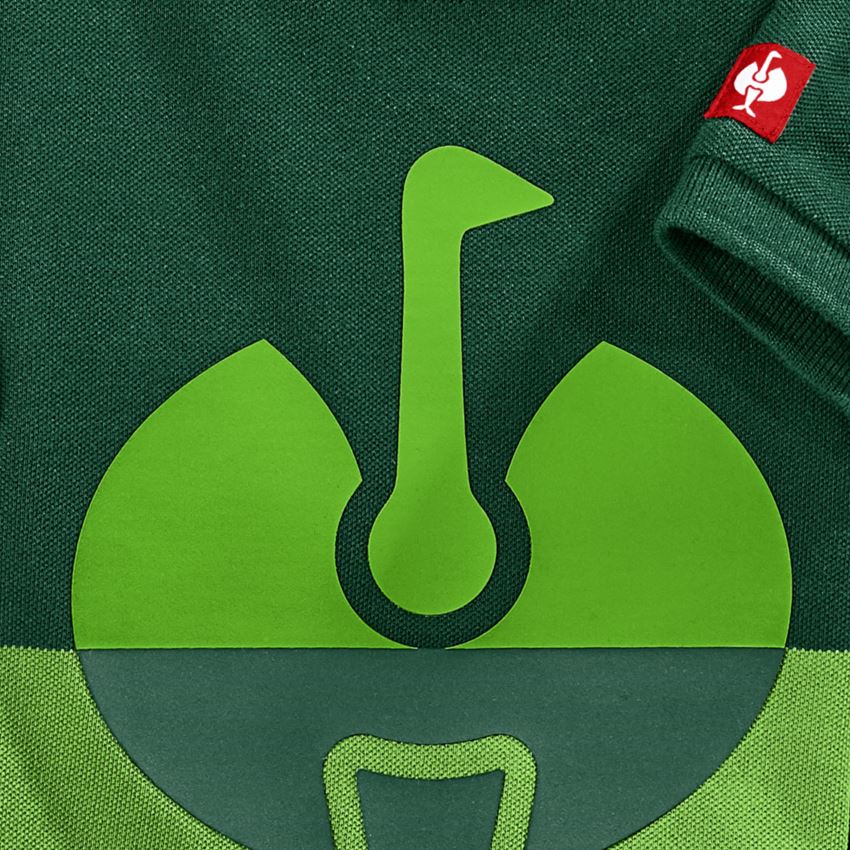 Trička | Svetry | Košile: e.s. Pique-Tričko colourblock, dětské + zelená/mořská zelená 2