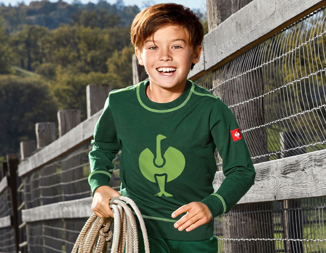 Trička | Svetry | Košile: Mikina e.s.motion 2020, dětská + zelená/mořská zelená