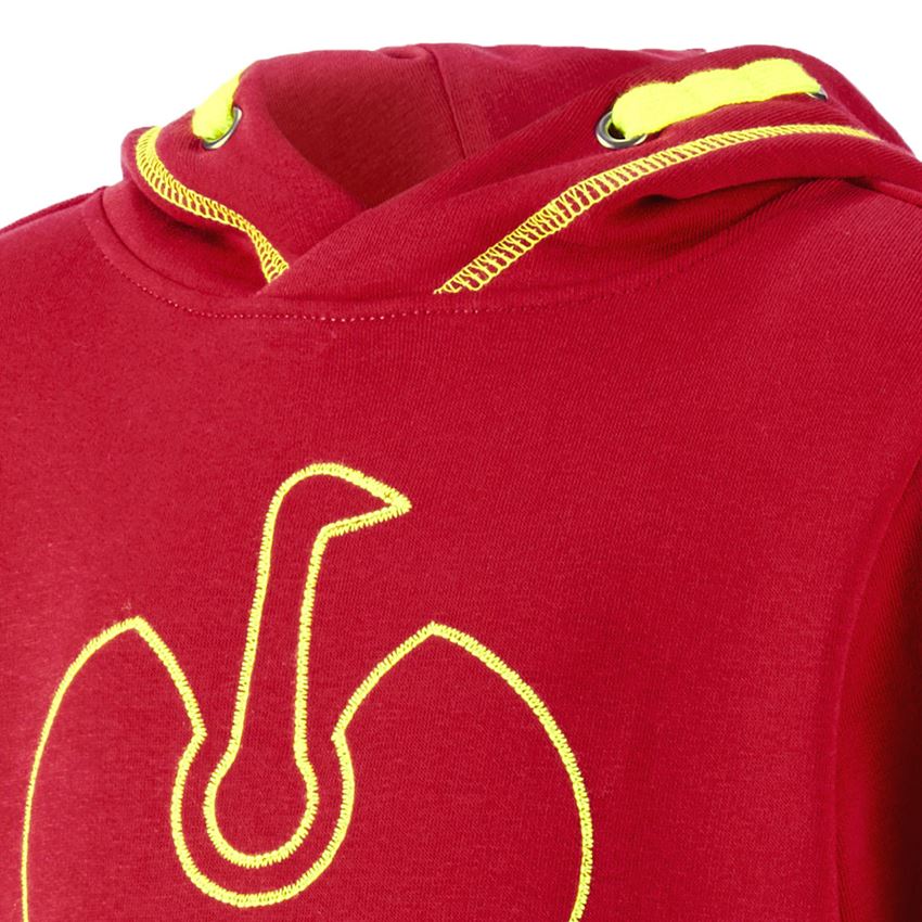 Trička | Svetry | Košile: Hoody-Mikina e.s.motion 2020, dětská + ohnivě červená/výstražná žlutá 2