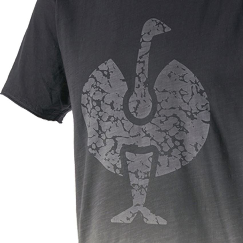 Trička, svetry & košile: e.s. Tričko workwear ostrich + oxidově černá vintage 2