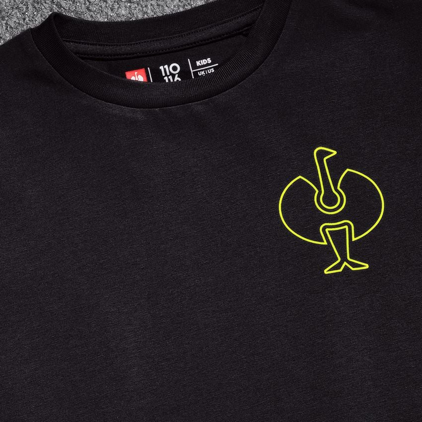 Trička | Svetry | Košile: Tričko e.s.trail, dětská + černá/acidově žlutá 2
