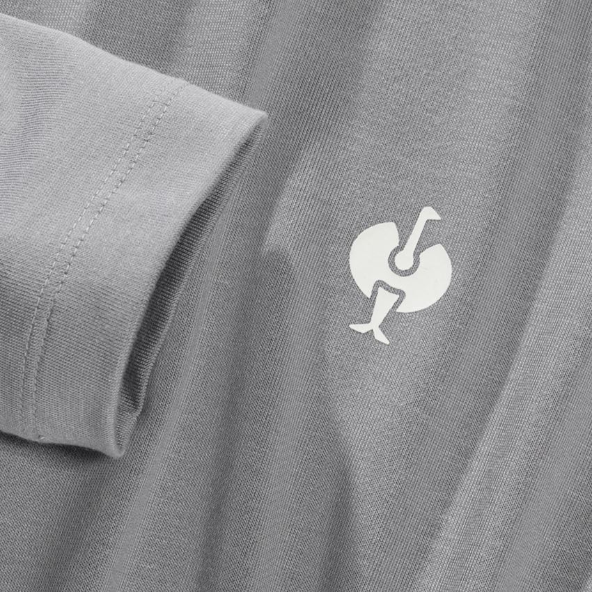 Trička, svetry & košile: Modal-Triko s dlouhým rukávem e.s.concrete + perlově šedá 2