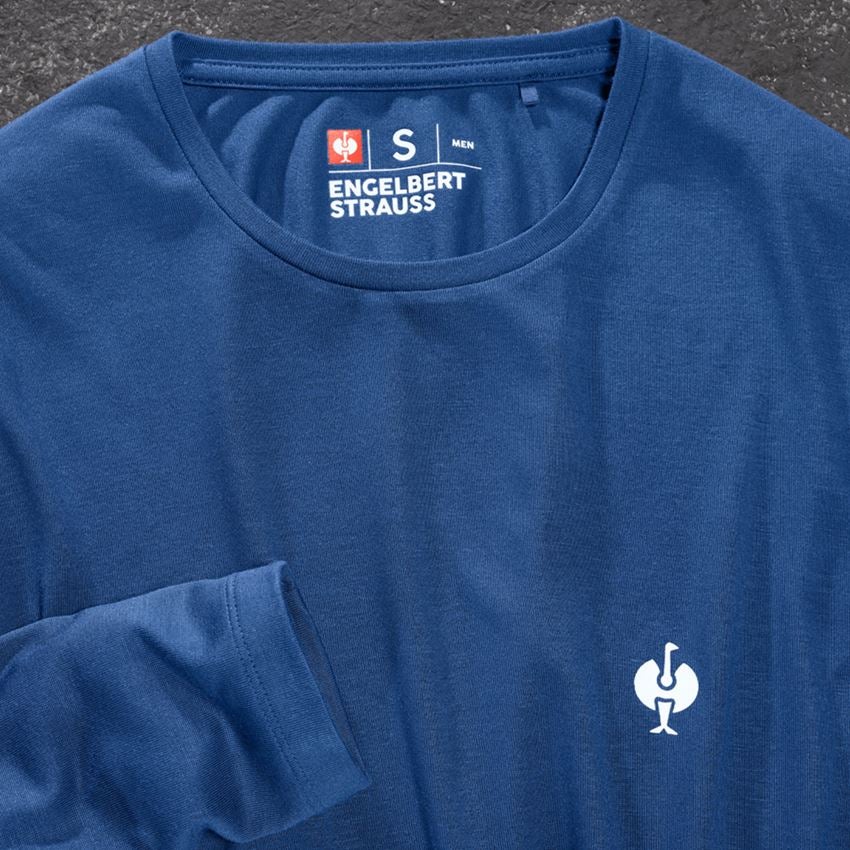 Trička, svetry & košile: Modal-Triko s dlouhým rukávem e.s.concrete + alkalická modrá 2