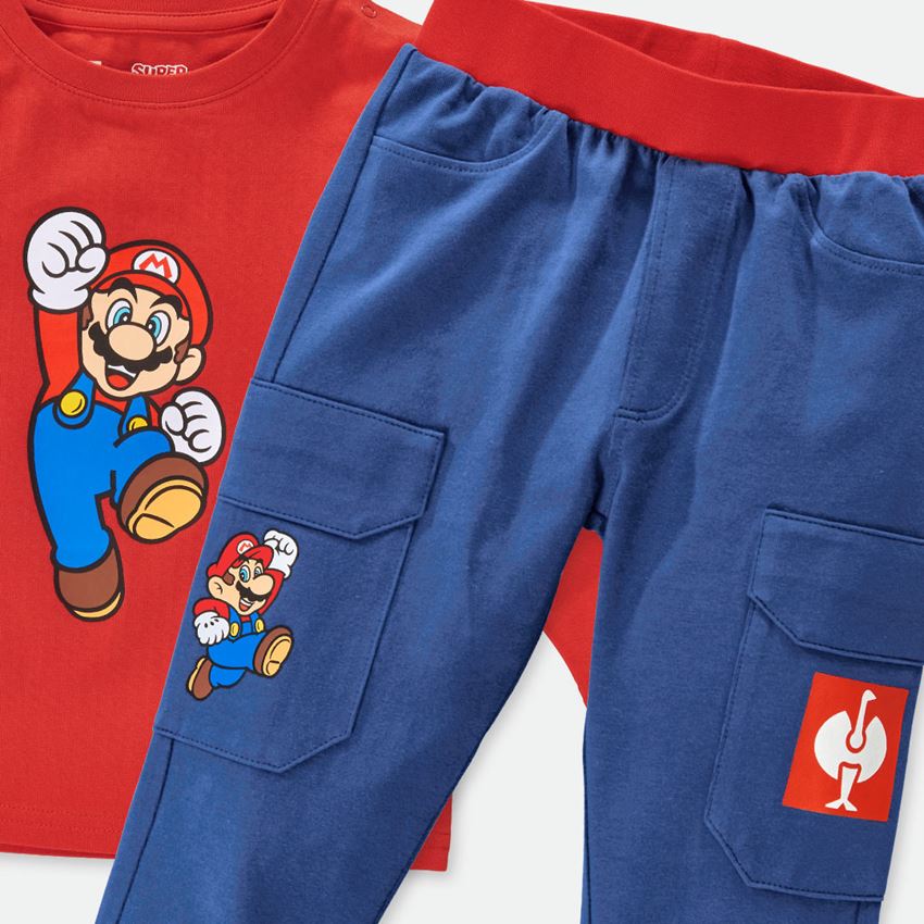 Spolupráce: Pyžamo Super Mario pro miminka + alkalická modrá/strauss červená 2