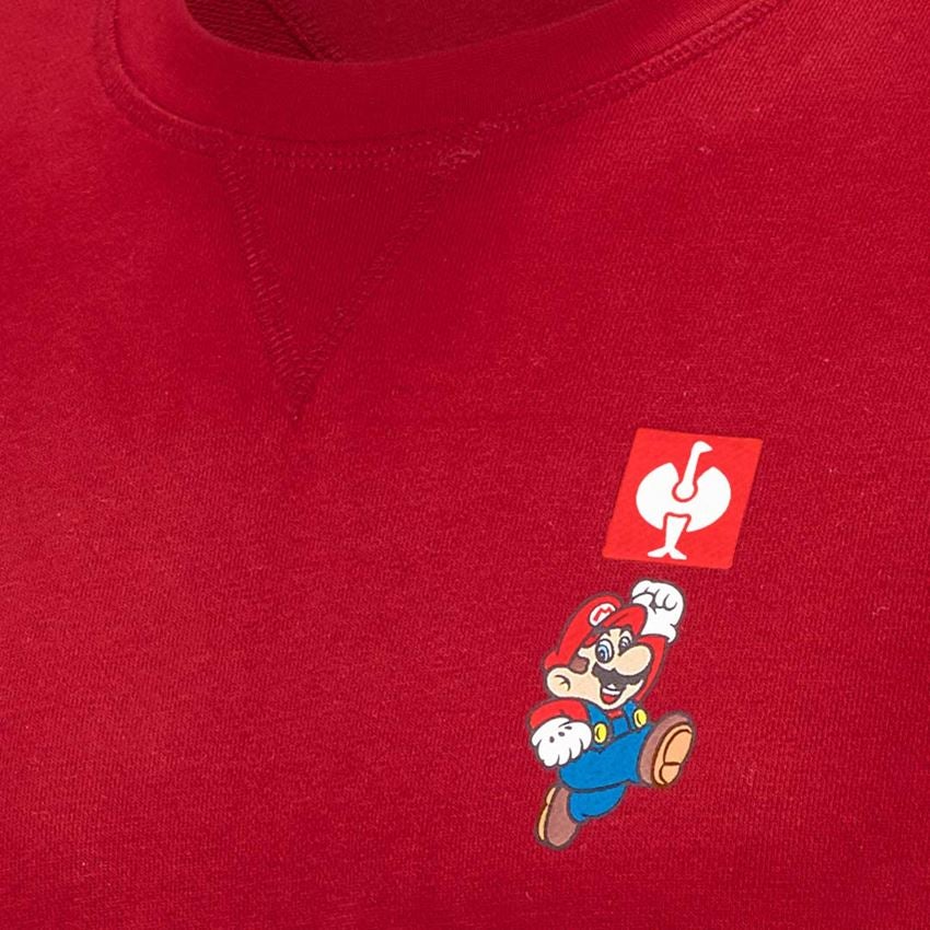 Trička, svetry & košile: Pánská mikina Super Mario + ohnivě červená 2