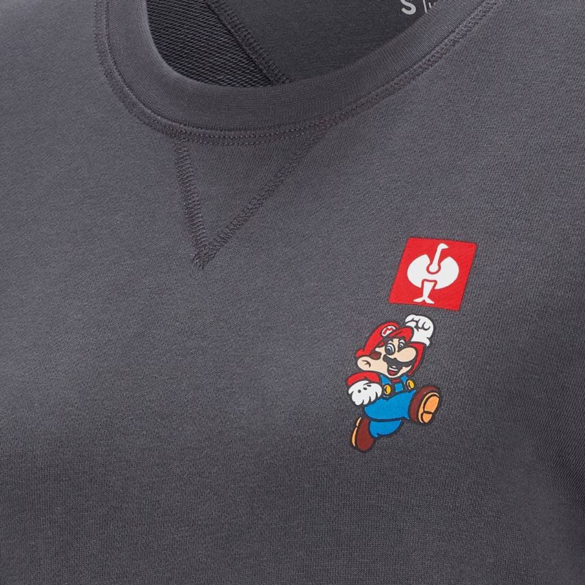 Trička | Svetry | Košile: Dámská mikina Super Mario + antracit 2