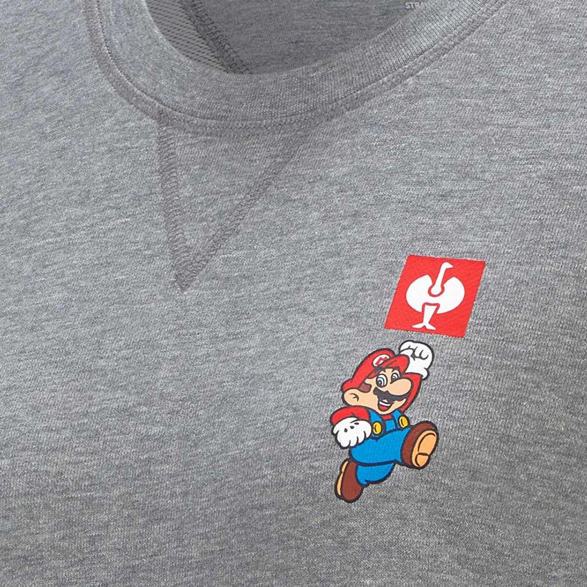 Trička | Svetry | Košile: Dámská mikina Super Mario + šedý melír 2