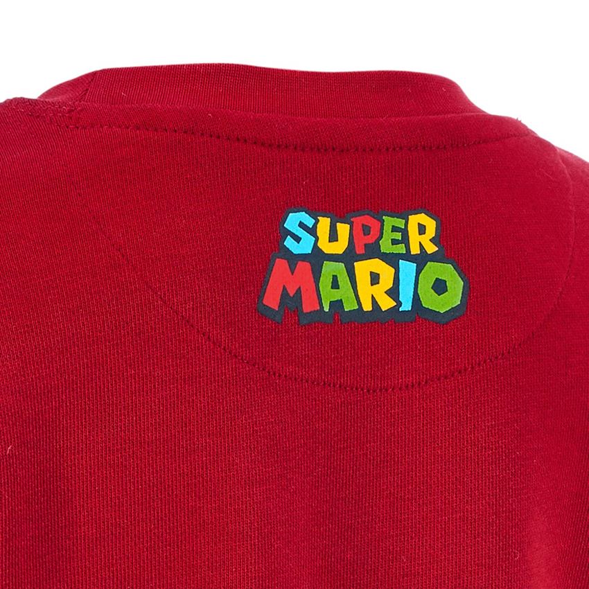 Trička | Svetry | Košile: Dětská mikina Super Mario + ohnivě červená 2
