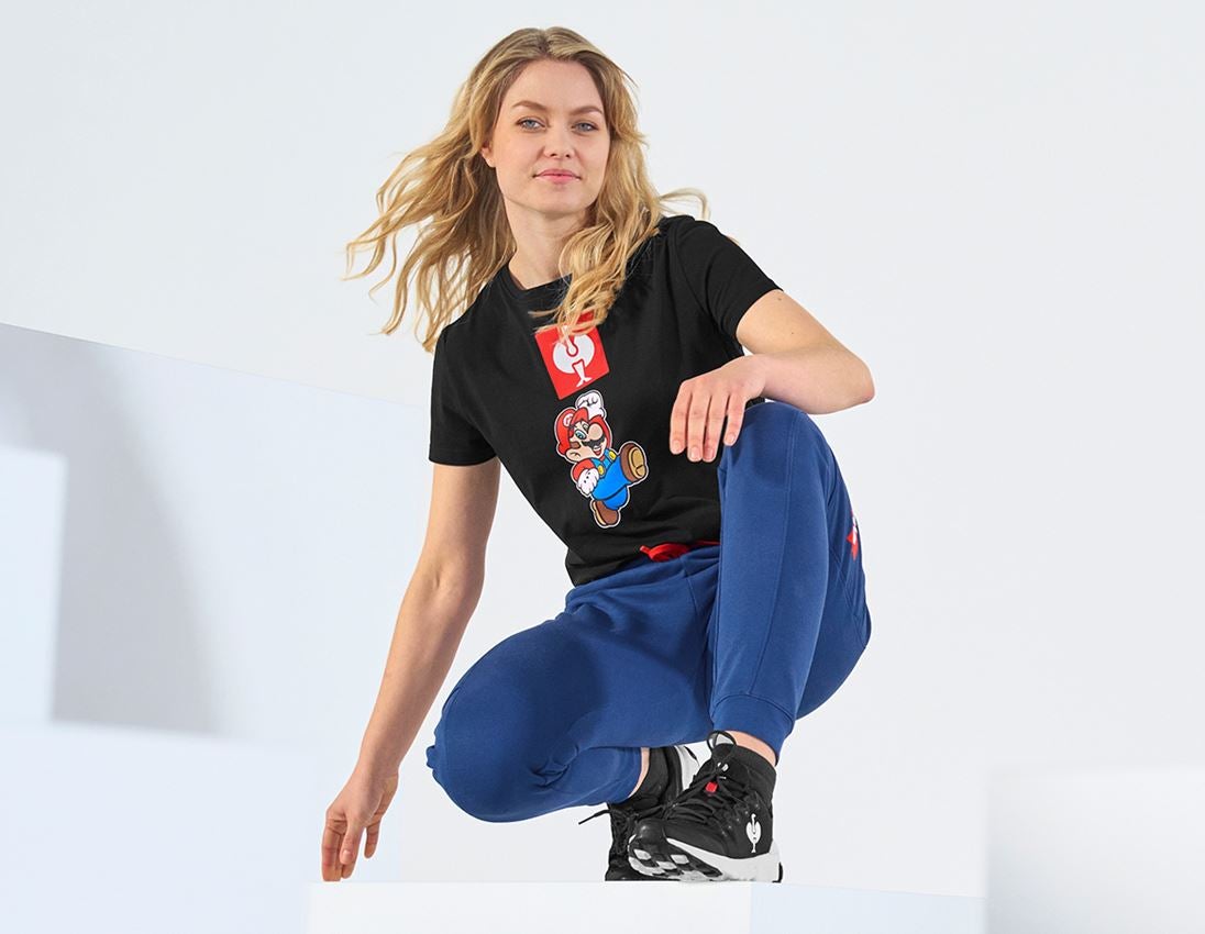 Trička | Svetry | Košile: Dámské triko Super Mario + černá 1
