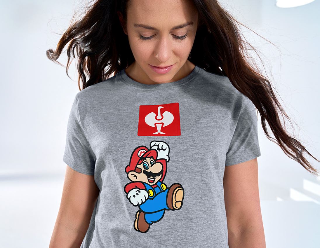 Trička | Svetry | Košile: Dámské triko Super Mario + šedý melír 1