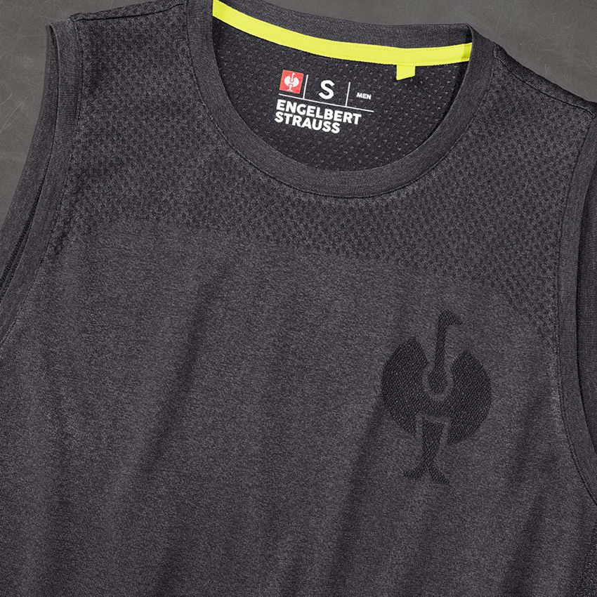 Trička, svetry & košile: Atletické tričko seamless e.s.trail + černá melanž 2