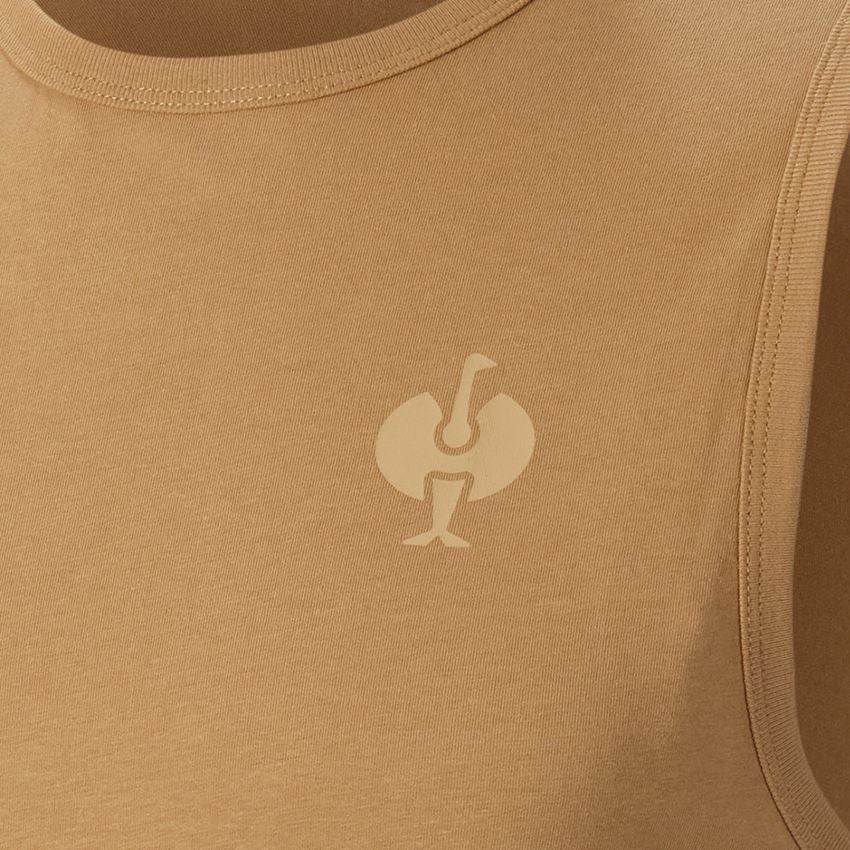 Oděvy: Atletické tričko e.s.iconic + mandlově hnědá 2