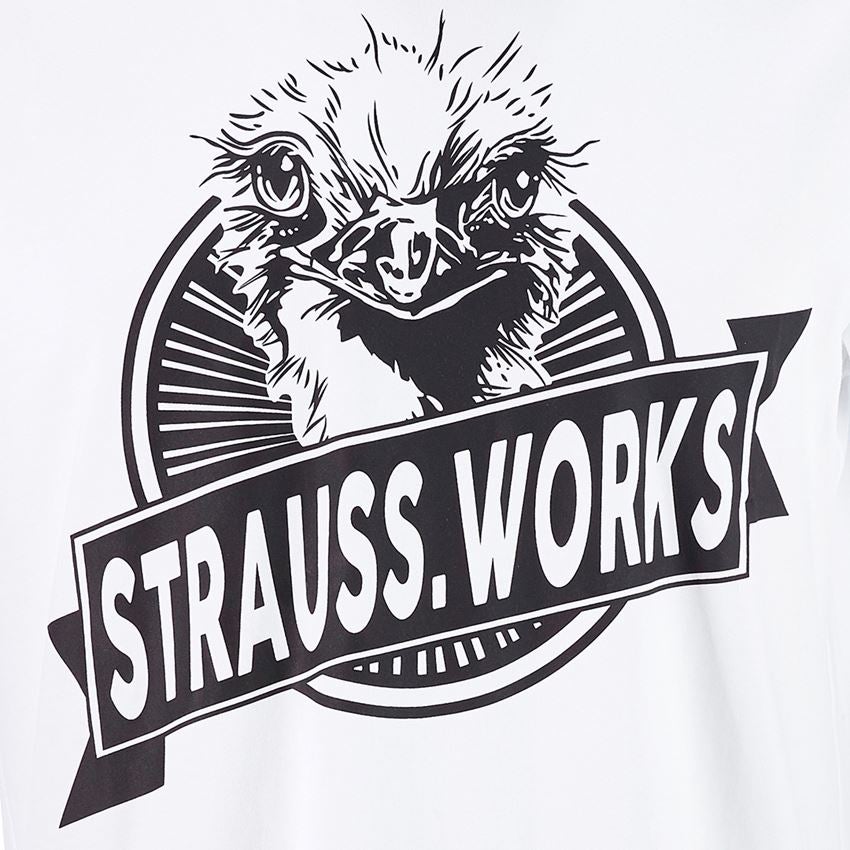 Trička, svetry & košile: e.s. Tričko strauss works + bílá 2