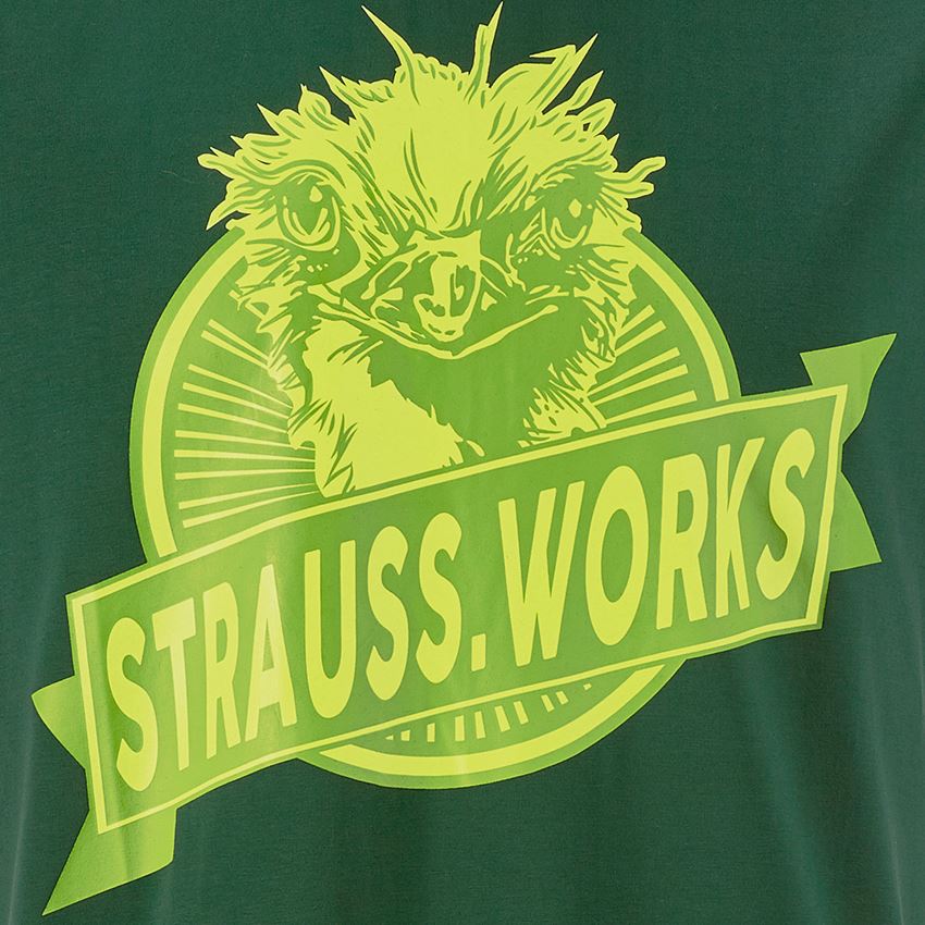 Trička, svetry & košile: e.s. Tričko strauss works + zelená 2
