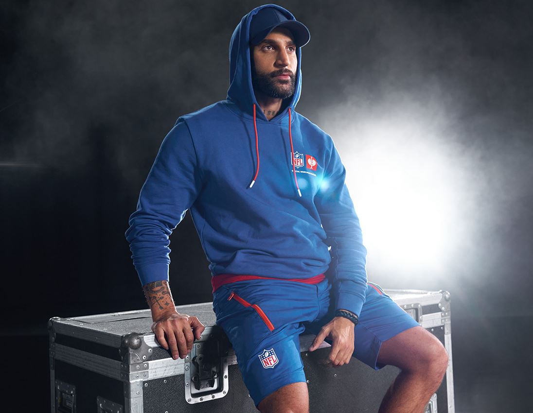 Spolupráce: NFL hoodie + neptunová modrá/strauss červená 2