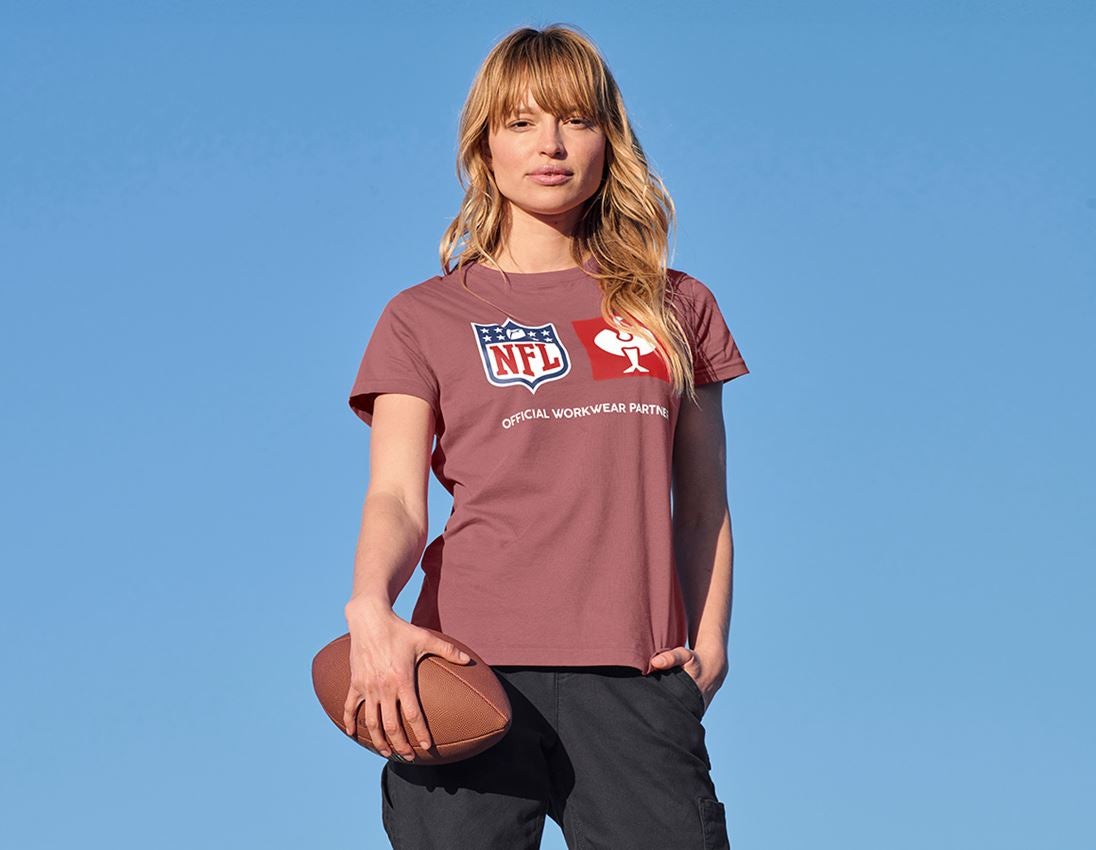 Oděvy: NFL T-Shirt cotton, ladies + oxidově červená